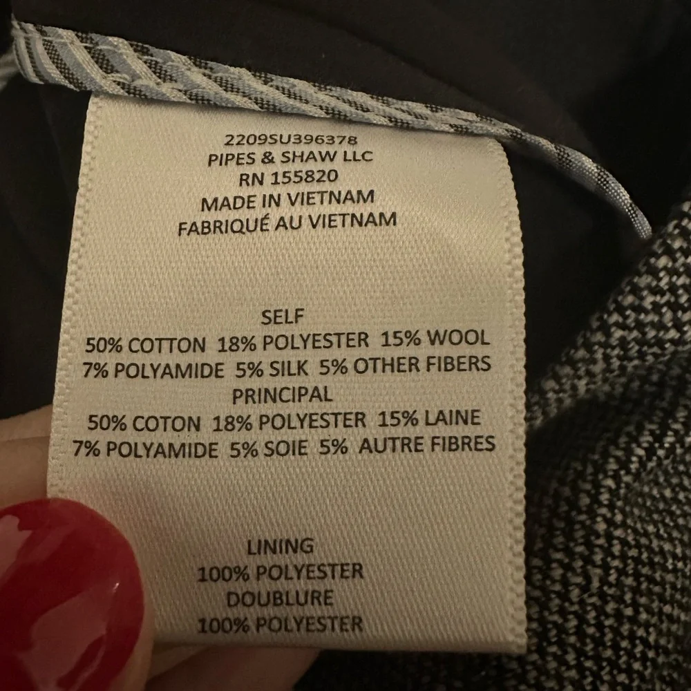 VERONICA BEARD Lebone Pant in Grey Multi size 10 2209SU396378 - Picture 3 of 9